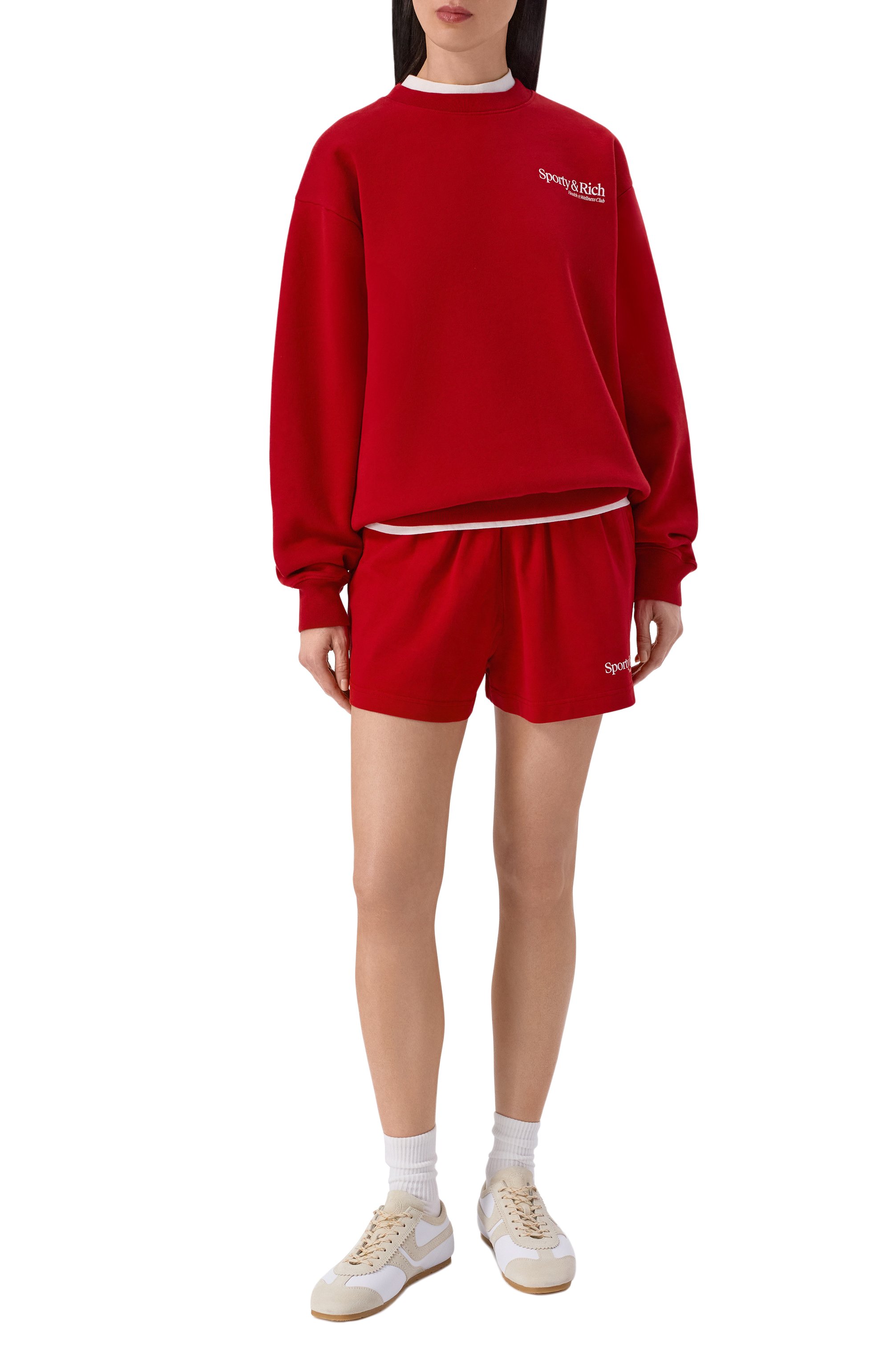 Хлопковый свитшот SPORTY AND RICH, арт. ST098710087RE15, фото 2