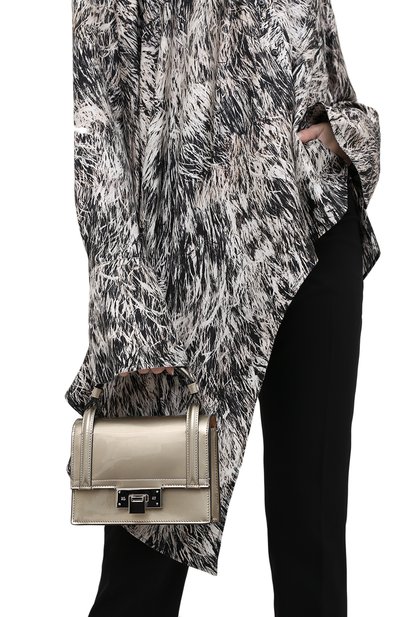 Сумка hinge RALPH LAUREN серебряного цвета по цене 173500 руб., арт. 435818327, фото 2 Сумка hinge RALPH LAUREN, арт. 435818327, фото 2