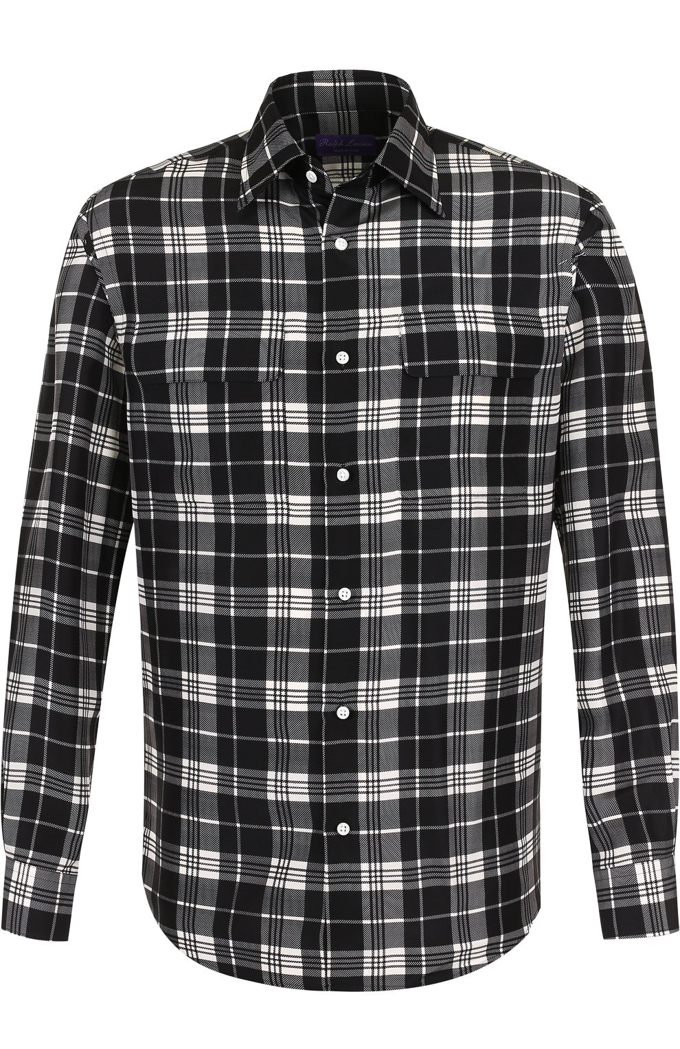 Шелковая рубашка в клетку RALPH LAUREN, арт. 791695307, фото 1