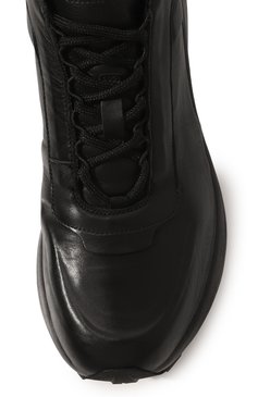 Мужские кожаные кроссовки OFFICINE CREATIVE черного цвета, арт. SPHYKE LUX/001/BUTTER0 NAPPA | Фото 6 (Подошва: Массивная; Материал внутренний: Натуральная кожа; Материал внешний: Натуральная кожа; Кросс-КТ: Низкие; Материал утеплителя: Без утеплителя)