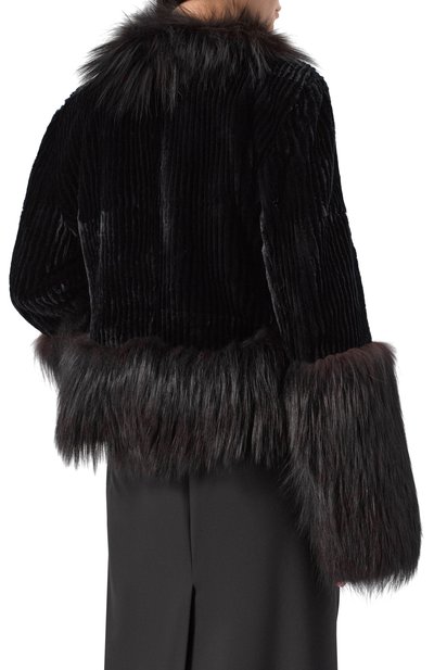 Шуба из кролика с отделкой из лисы GIORGIO ARMANI, арт. 02/101963/61271, фото 4