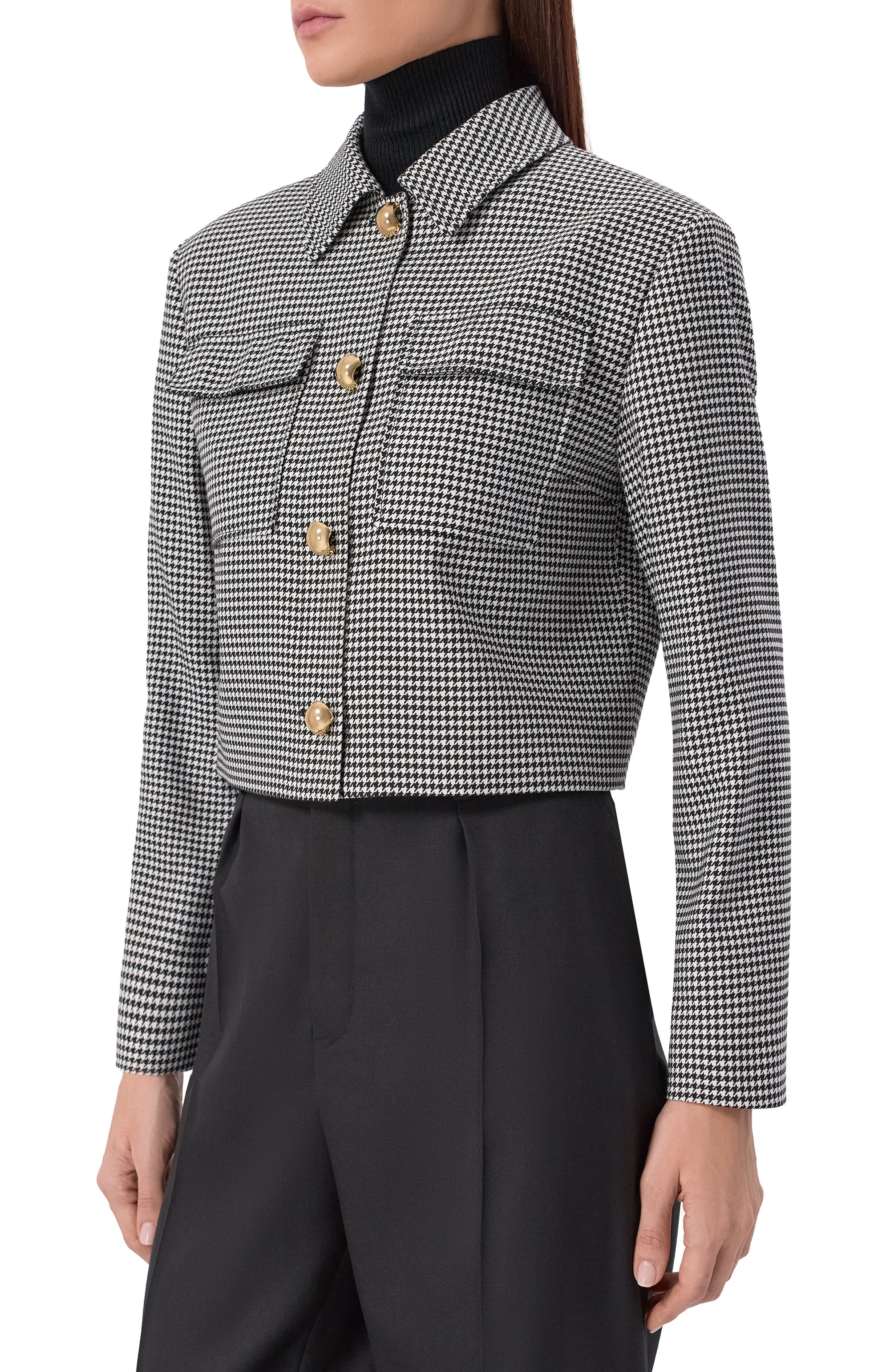 Жакет HUGO черно-белого цвета по цене 43450 руб., арт. 50555746, фото 3 Жакет HUGO, арт. 50555746, фото 3