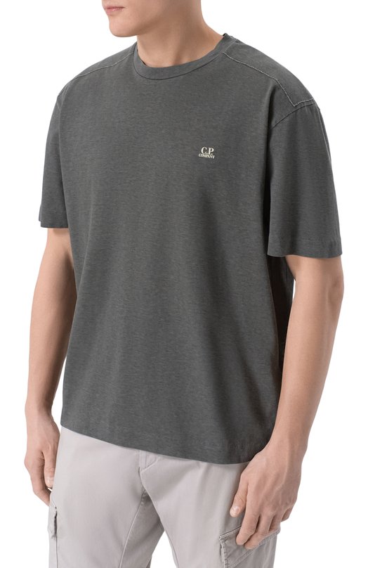 Хлопковая футболка C.P. Company 20CMTS192A/110643P Серый  20CMTS192A/110643P Фото 3