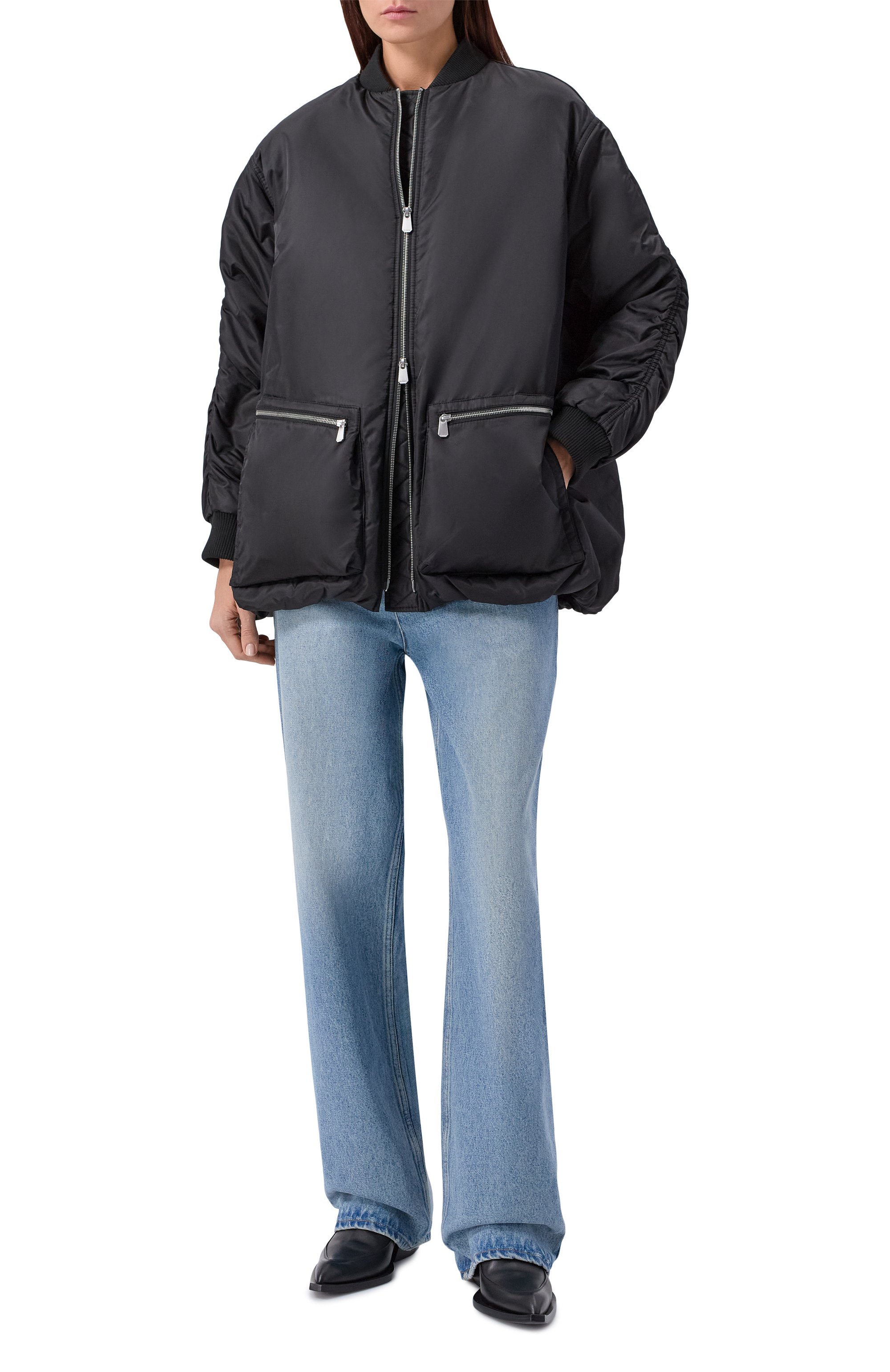 Утепленная куртка PINKO черного цвета по цене 47900 руб., арт. 105340/A20L, фото 2 Утепленная куртка PINKO, арт. 105340/A20L, фото 2