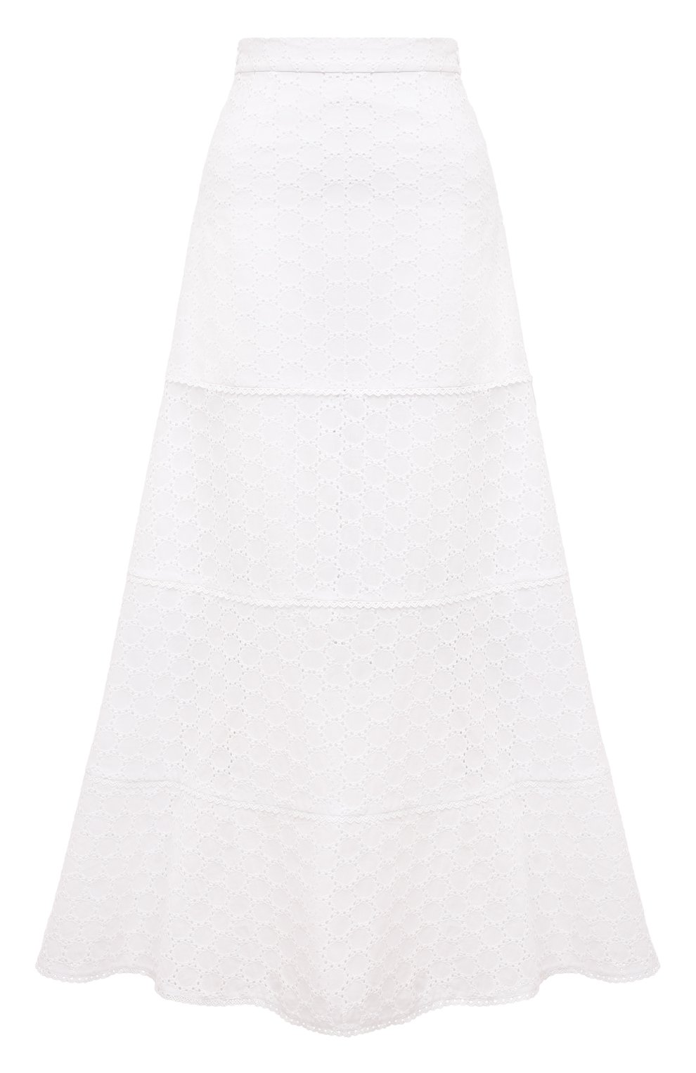 Хлопковая юбка OLOLOL белого цвета по цене 39000 руб., арт. OLSK044/3105.100/S23, фото 1 Хлопковая юбка OLOLOL, арт. OLSK044/3105.100/S23, фото 1