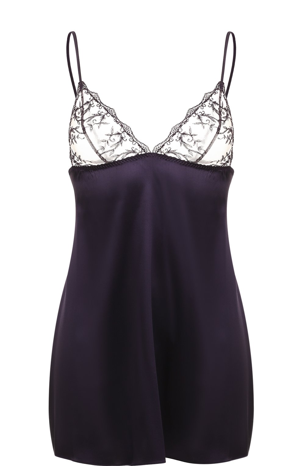 Шелковая ночная сорочка с кружевной отделкой FLEUR OF ENGLAND, арт. FT1305, фото 1