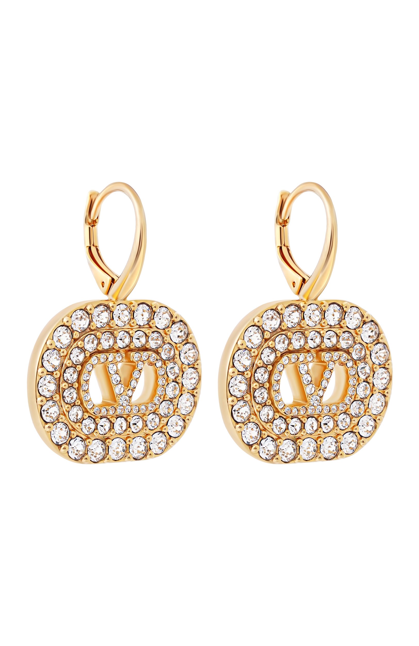 Серьги VALENTINO золотого цвета по цене 98650 руб., арт. 9W2J0CE1/YCW, фото 3 Серьги VALENTINO, арт. 9W2J0CE1/YCW, фото 3