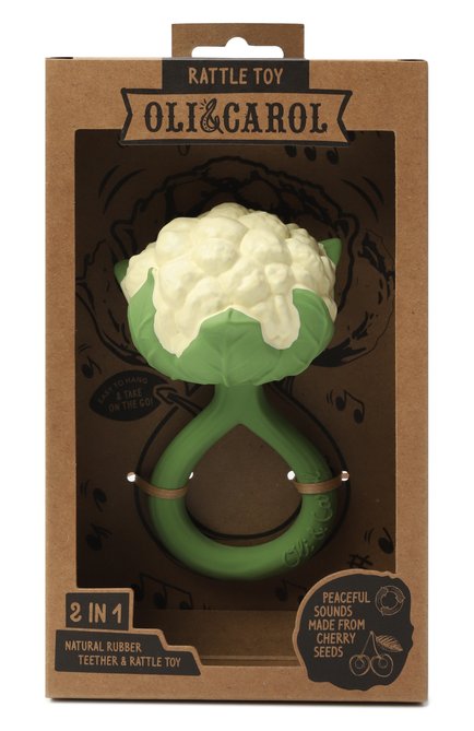 Погремушка-прорезыватель cauliflower OLI&CAROL, арт. L-RATTLE-CAULIFLOWER