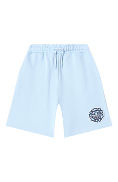Детские хлопковые шорты KENZO голубого цвета, арт. K61115 | Фото 1 (Материал внешний: Хлопок; Нос: Не проставлено; Случай: Повседневный; Ростовка одежда: 3 года | 98 см, 9 лет | 134 см, 5 лет | 110 см, 4 года | 104 см, 7 лет | 122 см, 2 года | 92 см)