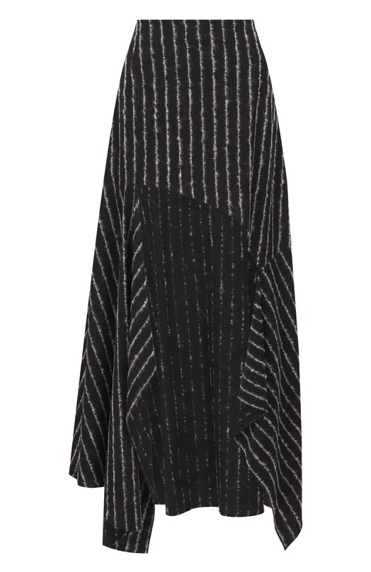 Шерстяная юбка Mugler 25F1JU0574198 Чёрно-белый 25F1JU0574198
