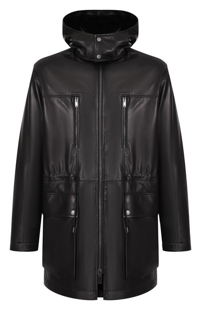 Мужская кожаная парка с подкладкой из норки MVST, арт. M25.1PM.0006/CREAM NAPA