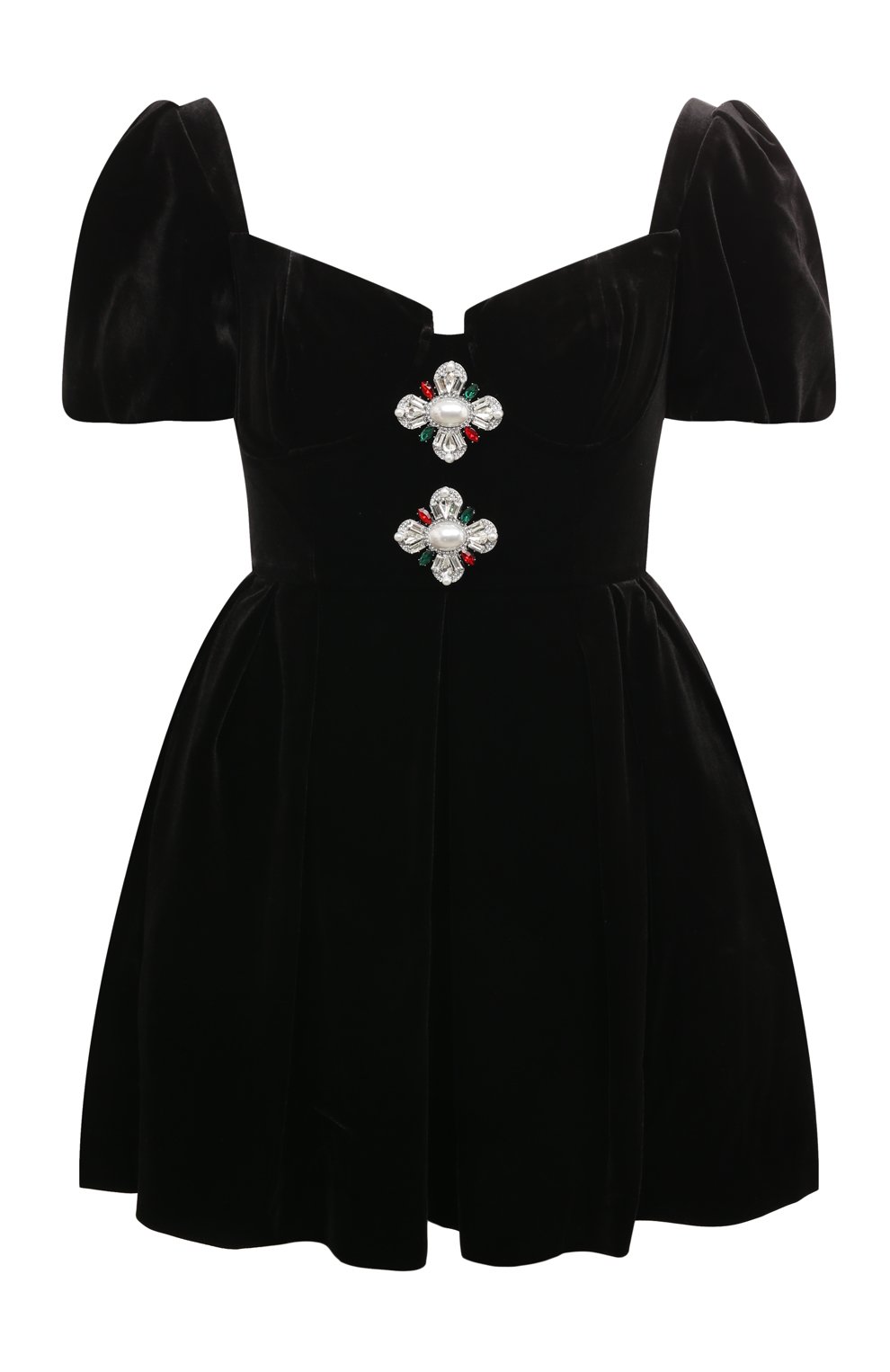 Бархатное платье SELF-PORTRAIT, арт. AW23-122S-B, фото 1