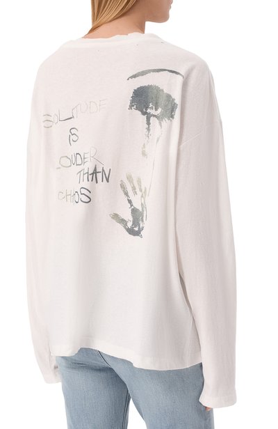 Хлопковый лонгслив solitude 495 DENIM белого цвета по цене 21000 руб., арт. 49526/LUS2W, фото 4 Хлопковый лонгслив solitude 495 DENIM, арт. 49526/LUS2W, фото 4