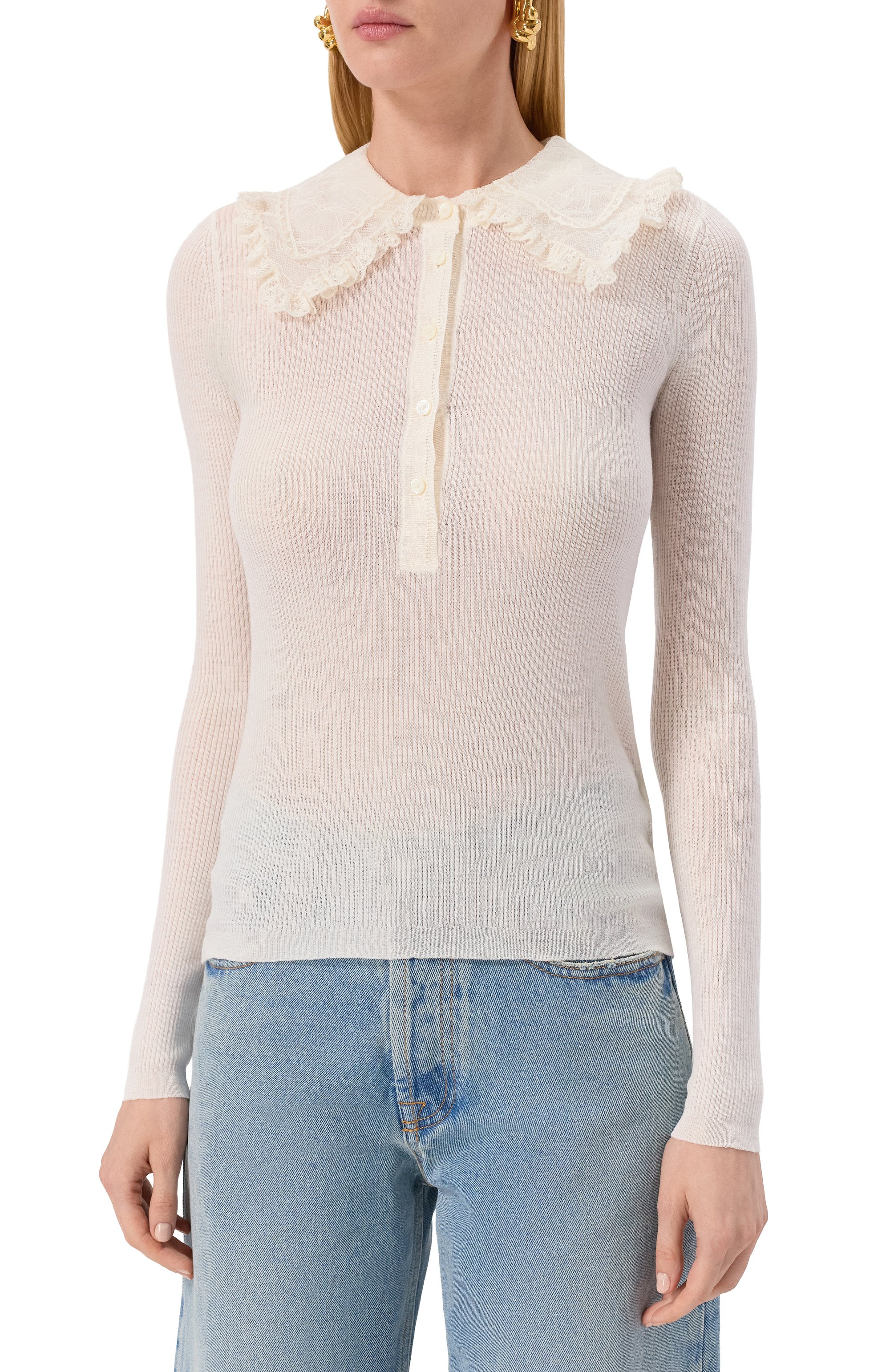 Шерстяное поло CHLOÉ, арт. CH25AHT58667, фото 3