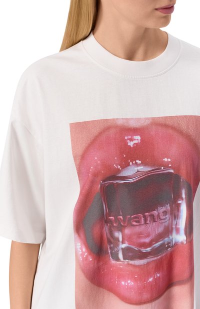 Хлопковая футболка ALEXANDER WANG, арт. UCC2261891, фото 5