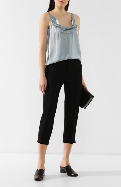 Топ из вискозы RICK OWENS светло-голубого цвета по цене 33200 руб., арт. RP19S6122/K, фото 2 Топ из вискозы RICK OWENS, арт. RP19S6122/K, фото 2