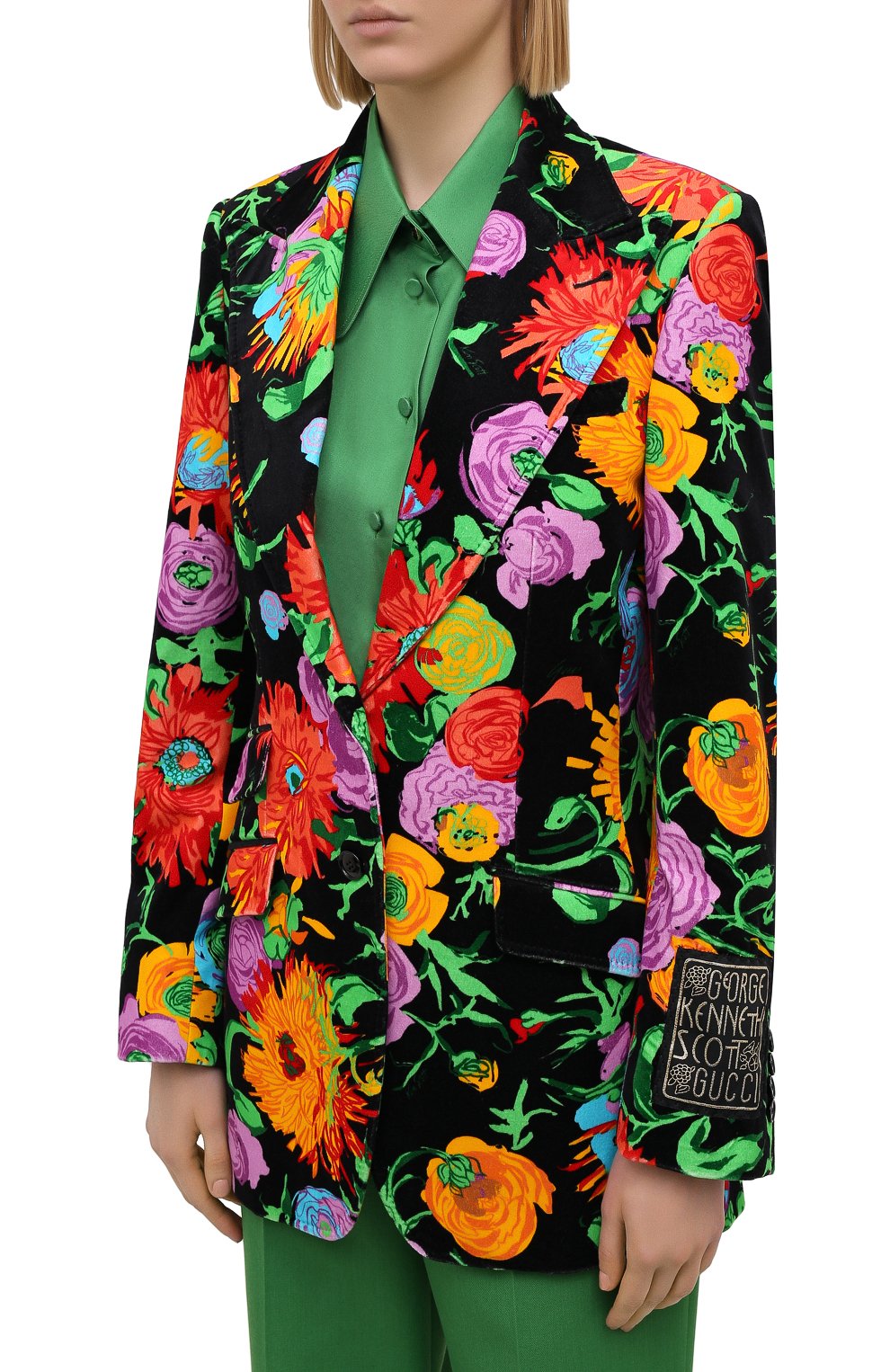 Хлопковый жакет gucci x ken scott GUCCI, арт. 652553/ZAGIV, фото 3