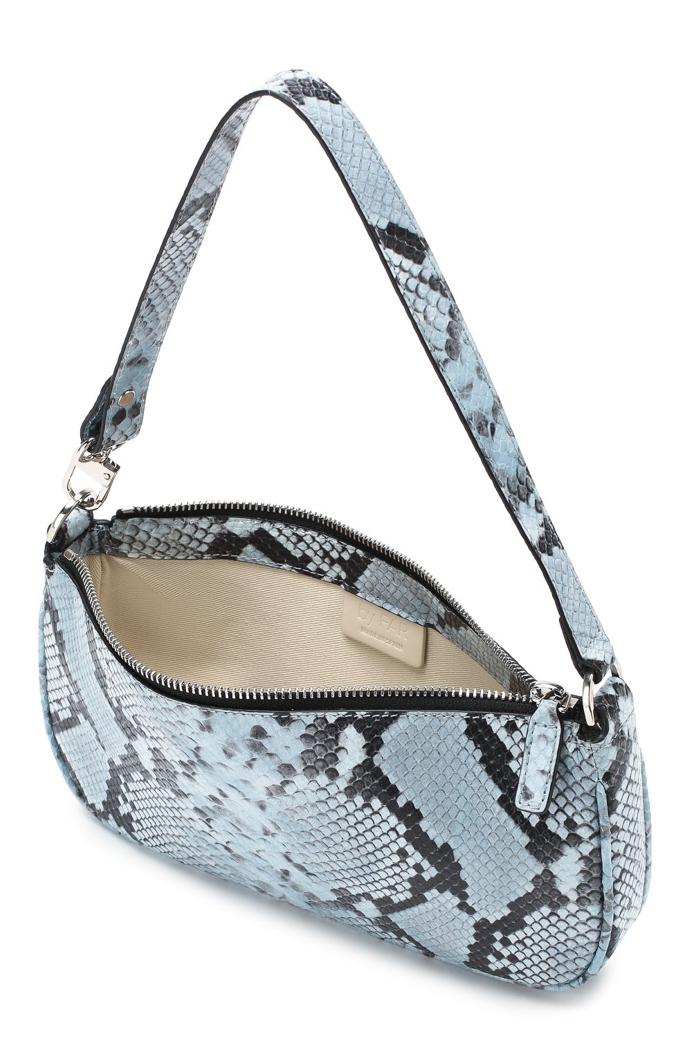 Сумка rachel BY FAR голубого цвета по цене 48950 руб., арт. 19PFRCLSBURMED, фото 4 Сумка rachel BY FAR, арт. 19PFRCLSBURMED, фото 4