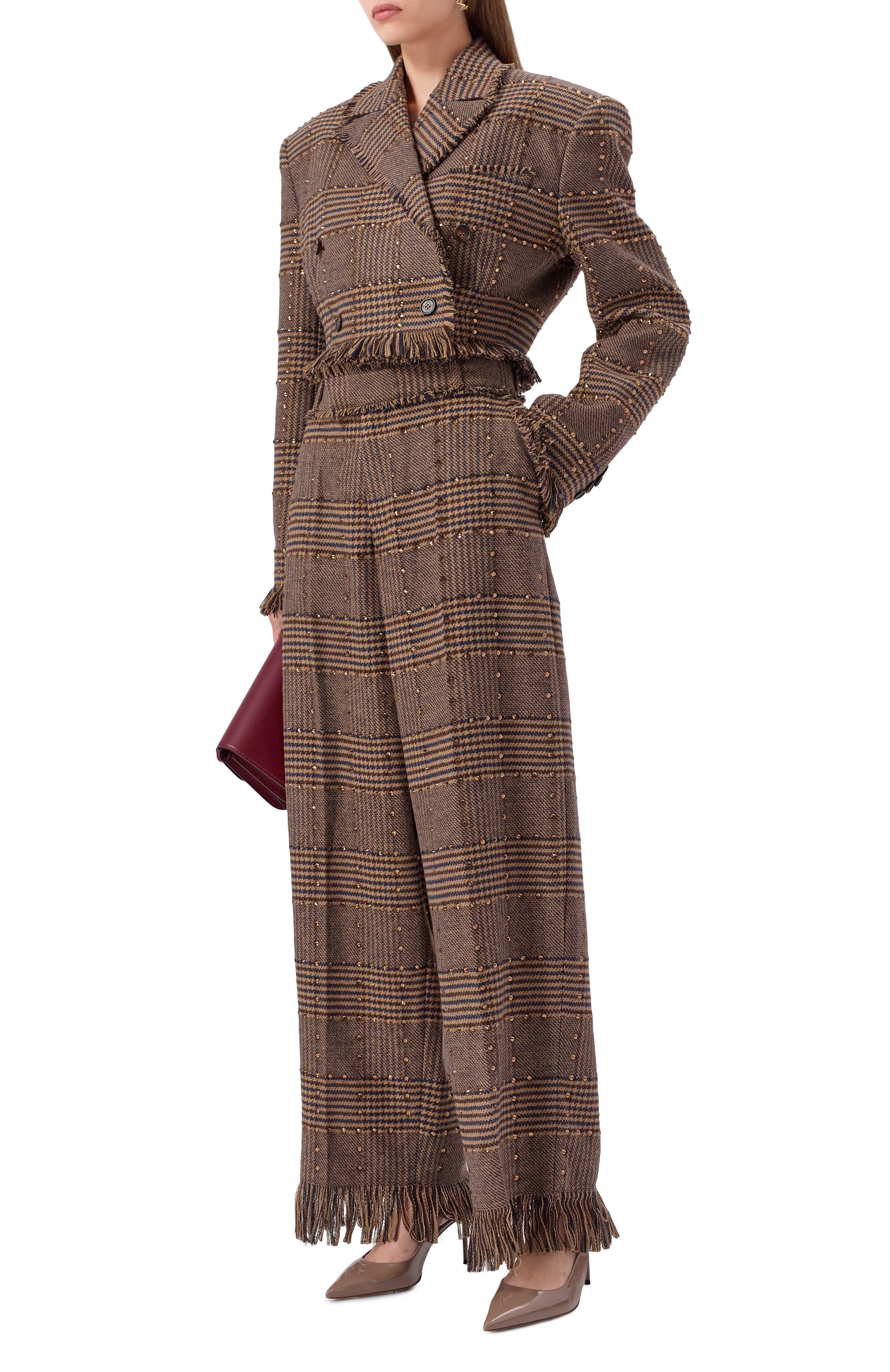 Брюки с отделкой стразами GIUSEPPE DI MORABITO, арт. 05FWPA112C 05307, фото 2