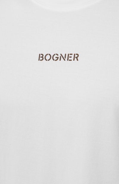 Хлопковая футболка BOGNER белого цвета по цене 11600 руб., арт. 58446604, фото 5 Хлопковая футболка BOGNER, арт. 58446604, фото 5