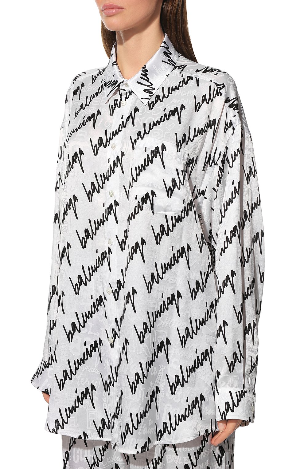 Шелковая рубашка BALENCIAGA, арт. 681050/TLLJ5, фото 3