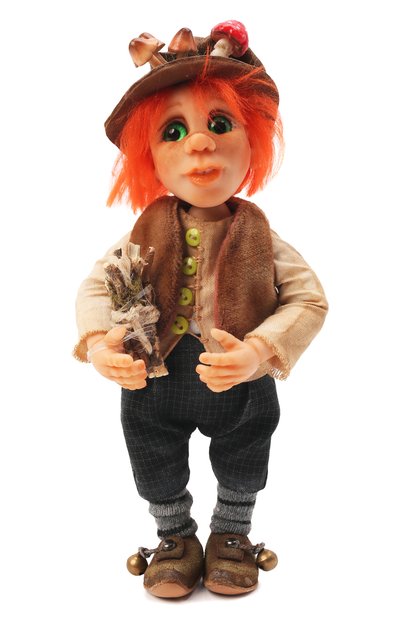 Игрушка эльф хранитель леса CAROLON разноцветного цвета по цене 15800 руб., арт. НГ-007_19, фото 1 Игрушка эльф хранитель леса CAROLON, арт. НГ-007_19, фото 1