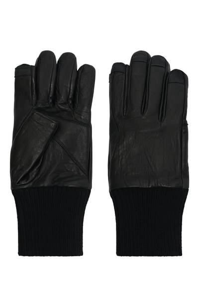 Кожаные перчатки RICK OWENS черного цвета по цене 79150 руб., арт. RU02F4458/LBE, фото 2 Кожаные перчатки RICK OWENS, арт. RU02F4458/LBE, фото 2