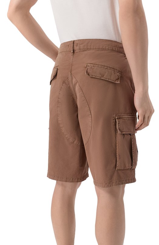 Хлопковые шорты Aeronautica Militare BE0288UCT04332 Коричневый  BE0288UCT04332 Фото 4