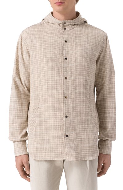 Рубашка из шерсти и шелка KITON, арт. UMCMARK0617E17, фото 3