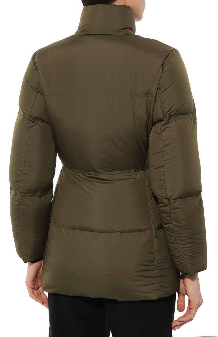 Женский пуховик prada linea rossa PRADA хаки цвета, арт. 29X688-1VL2-F0161-192 | Фото 4 (Материал внешний: Синтетический материал; Рукава: Длинные; Длина (верхняя одежда): Короткие; Стили: Спорт-шик; Нос: Не проставлено; Региональные ограничения белый список (Axapta Mercury): Не проставлено; Кросс-КТ: Пуховик)