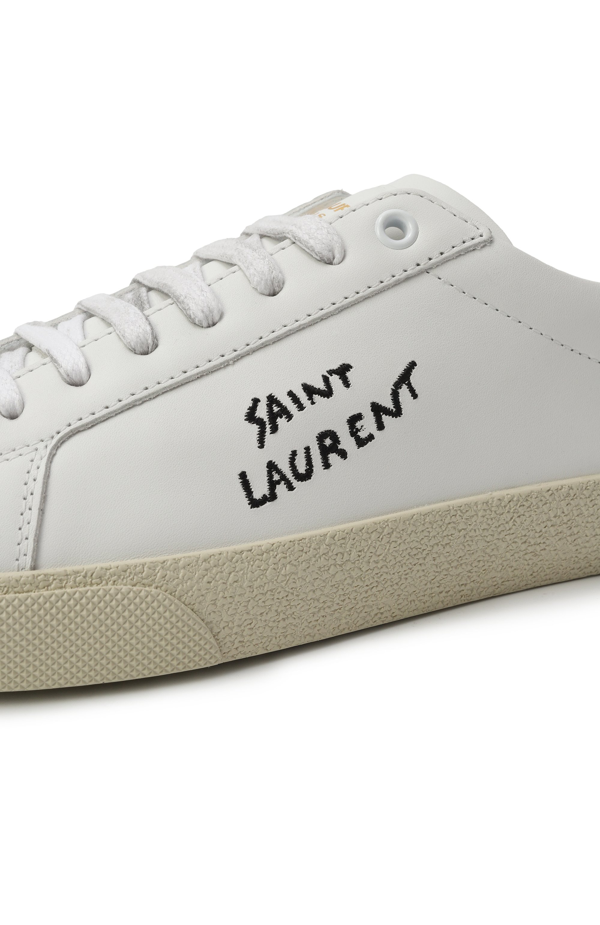 Кожаные кеды sl/06 court SAINT LAURENT, арт. 610649/AABEE, фото 7