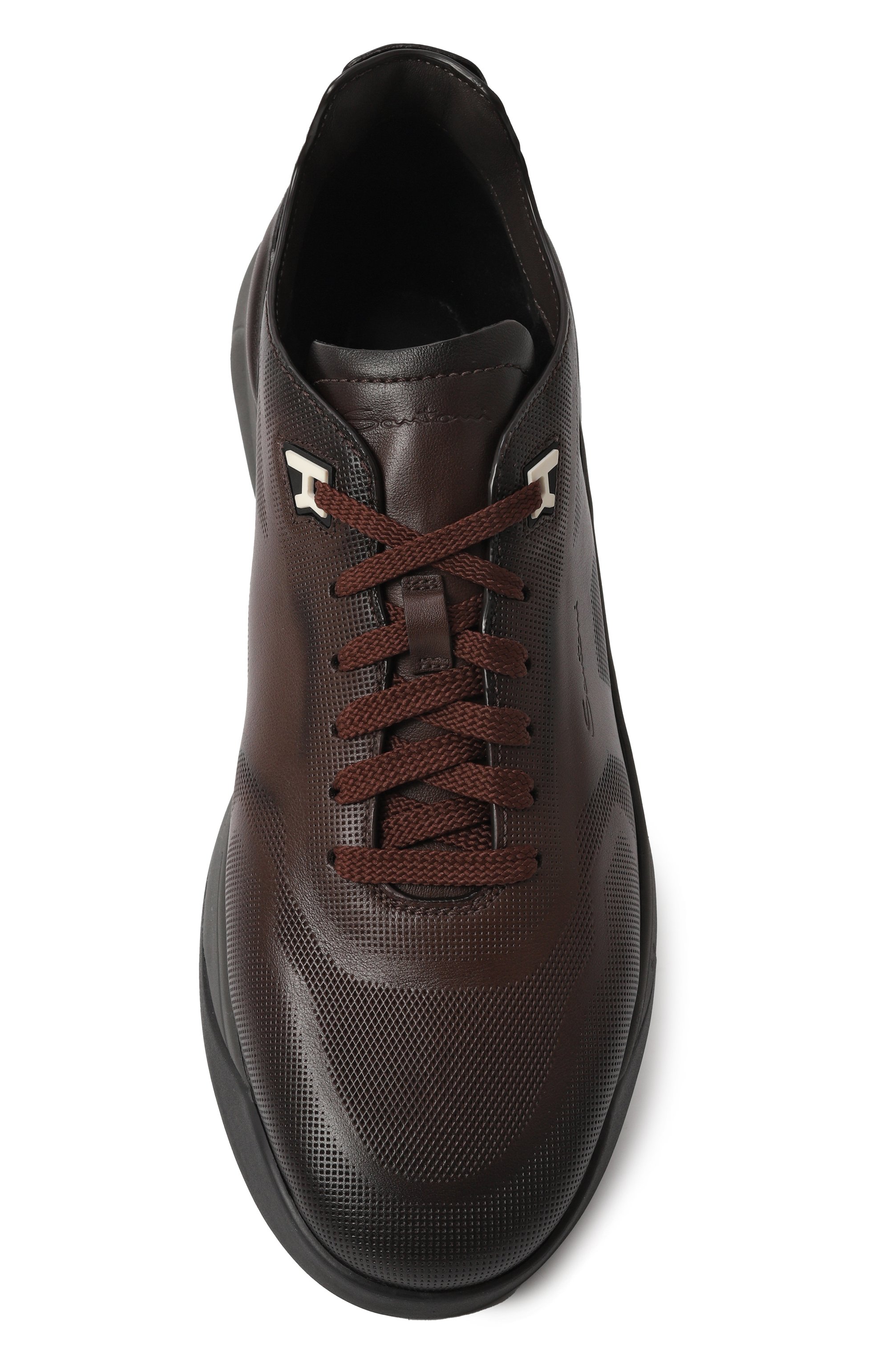 Кожаные кроссовки hy-run SANTONI, арт. MBHG22012ANEPGLB, фото 6