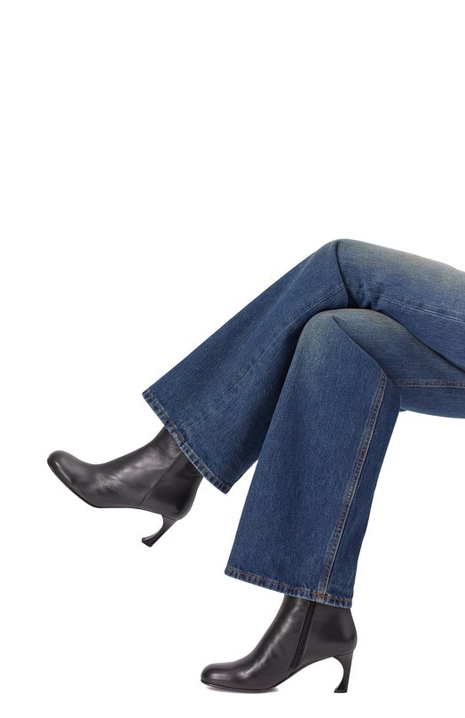 Кожаные ботильоны Emporio Armani EW002933/AF14915 Чёрный  EW002933/AF14915 Фото 2