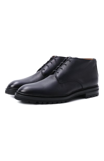 Мужские кожаные ботинки KITON, арт. USSA510N00126
