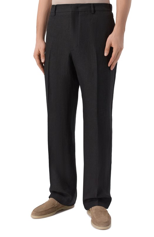 Льняные брюки Andrea Campagna LUCAN0 ELAX/AN1801 Чёрный  LUCAN0 ELAX/AN1801 Фото 3