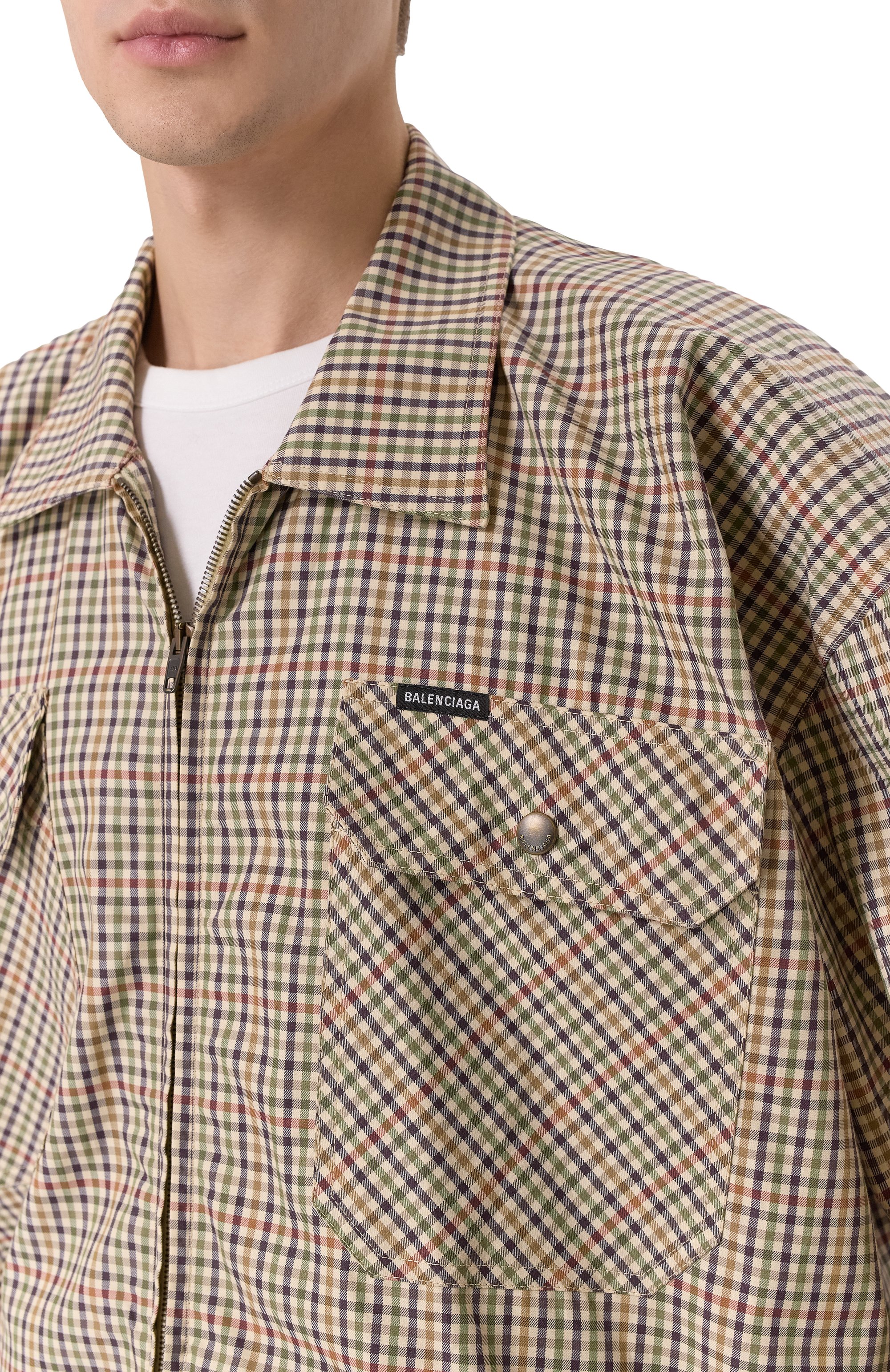 Хлопковая куртка-рубашка BALENCIAGA, арт. 839191/TSM20, фото 5