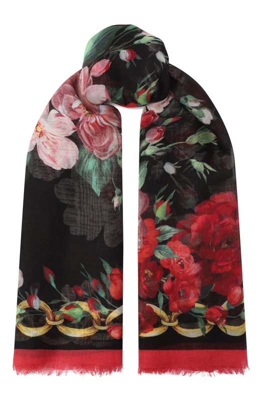 фото Шаль из кашемира и шелка dolce & gabbana