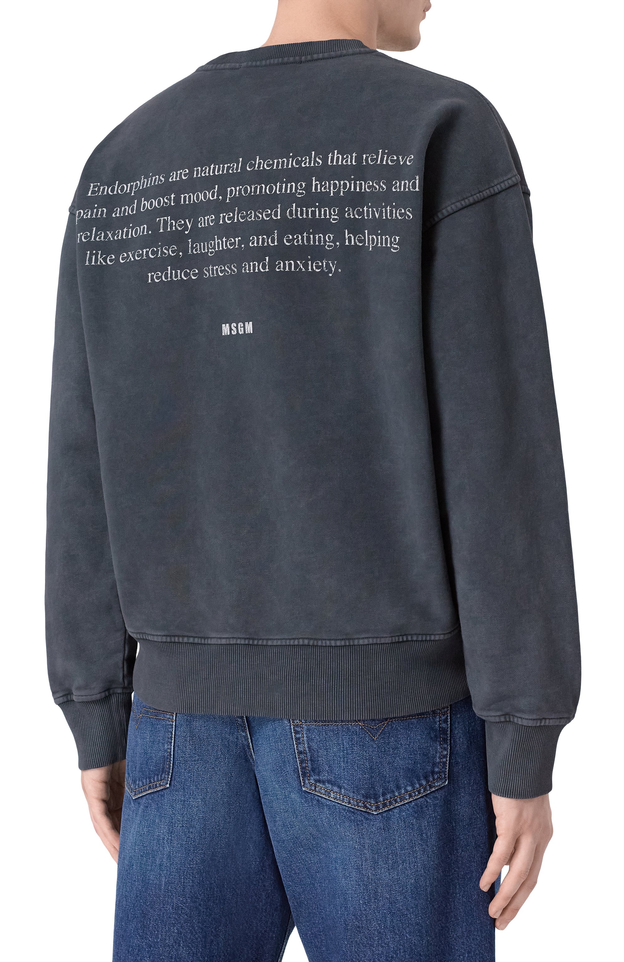 Хлопковый свитшот MSGM, арт. 4040MM76SE/267092, фото 4