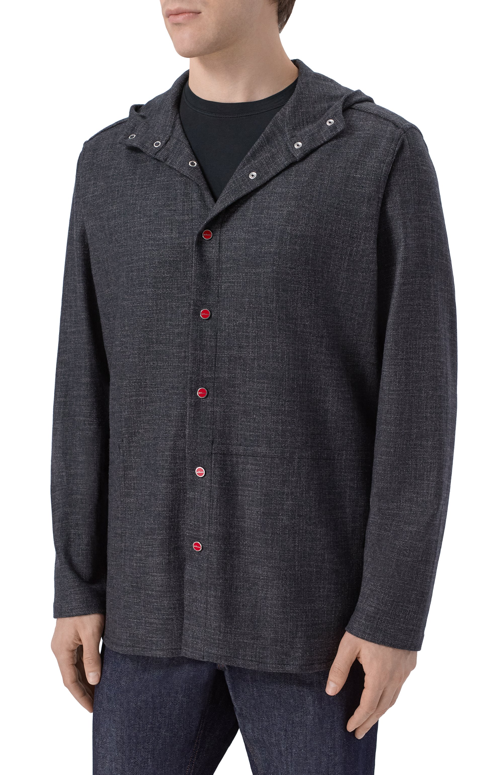 Рубашка из шерсти и шелка KITON, арт. UMCPETEK0119G02, фото 3