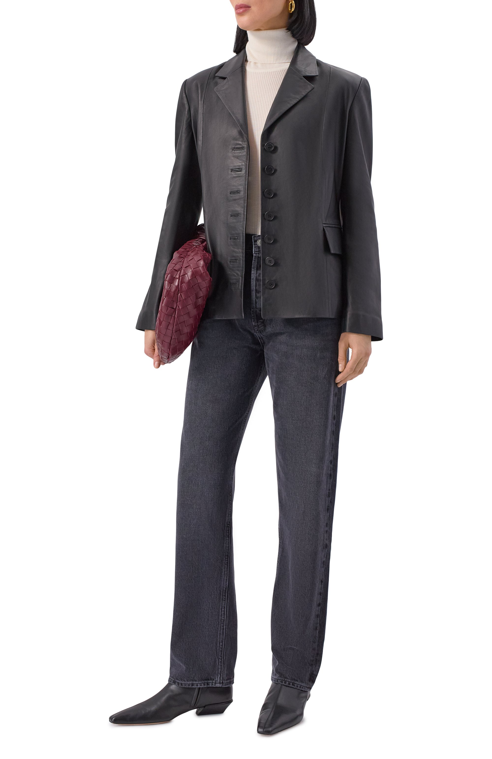 Кожаный жакет ZEYNEP ARCAY, арт. FW25JK15, фото 2