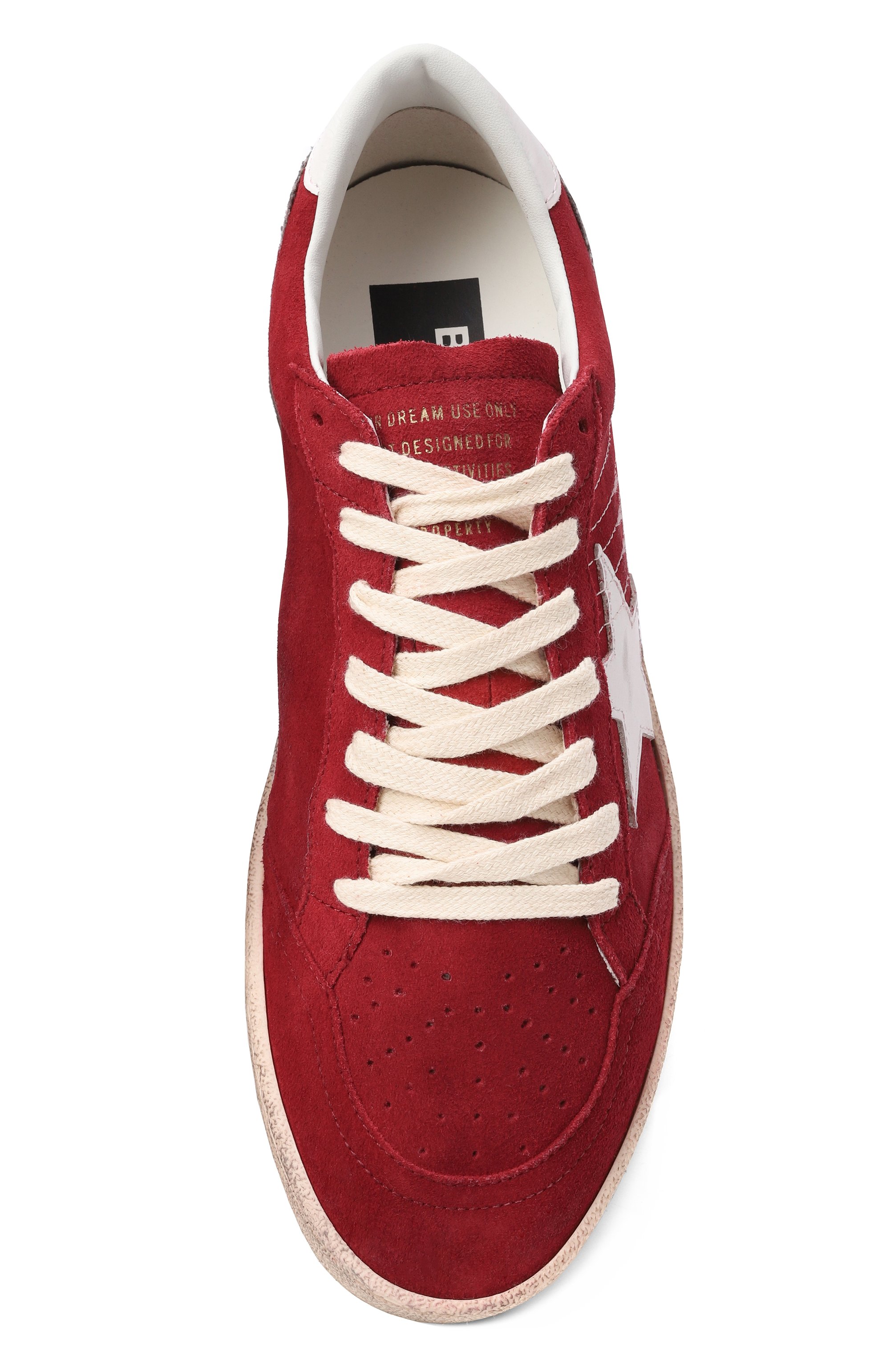 Замшевые кеды ball star GOLDEN GOOSE DELUXE BRAND, арт. GWF00117.F007206, фото 6