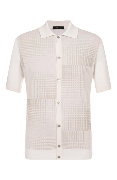 Мужская рубашка из шелка и хлопка ZILLI, арт. KBBP02M0145VSQS00/66