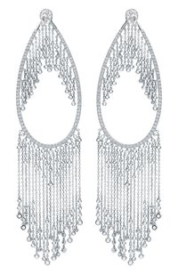 Серьги MIKE JOSEPH бесцветного цвета по цене 3536250 руб., арт. EAR219(W), фото 1 Серьги MIKE JOSEPH, арт. EAR219(W), фото 1