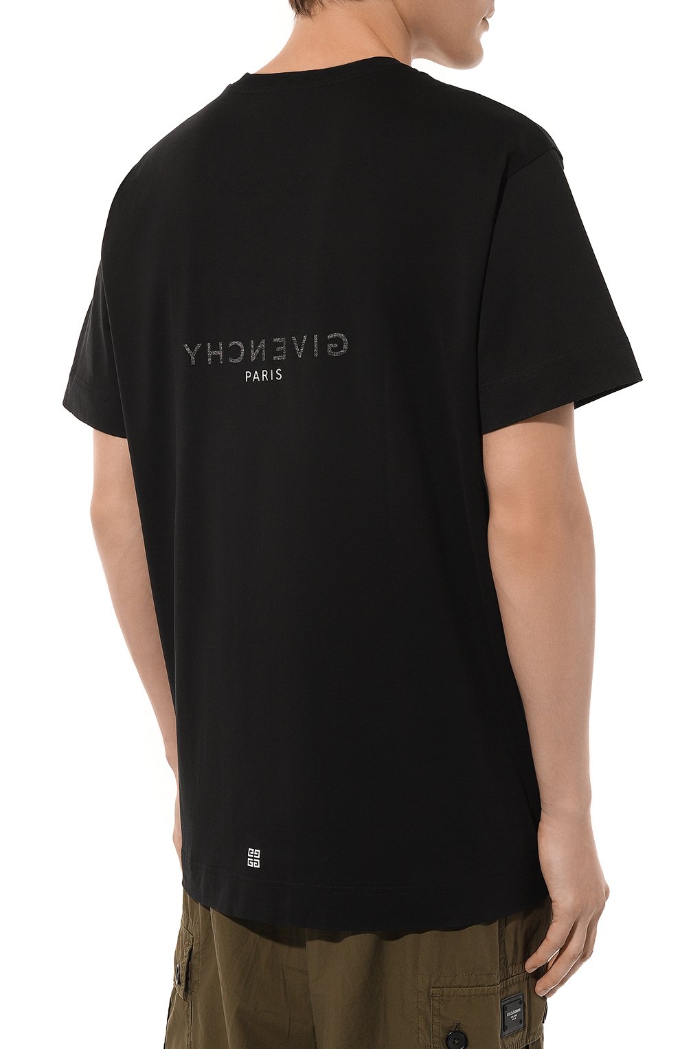Хлопковая футболка GIVENCHY, арт. BM71533Y6B, фото 4
