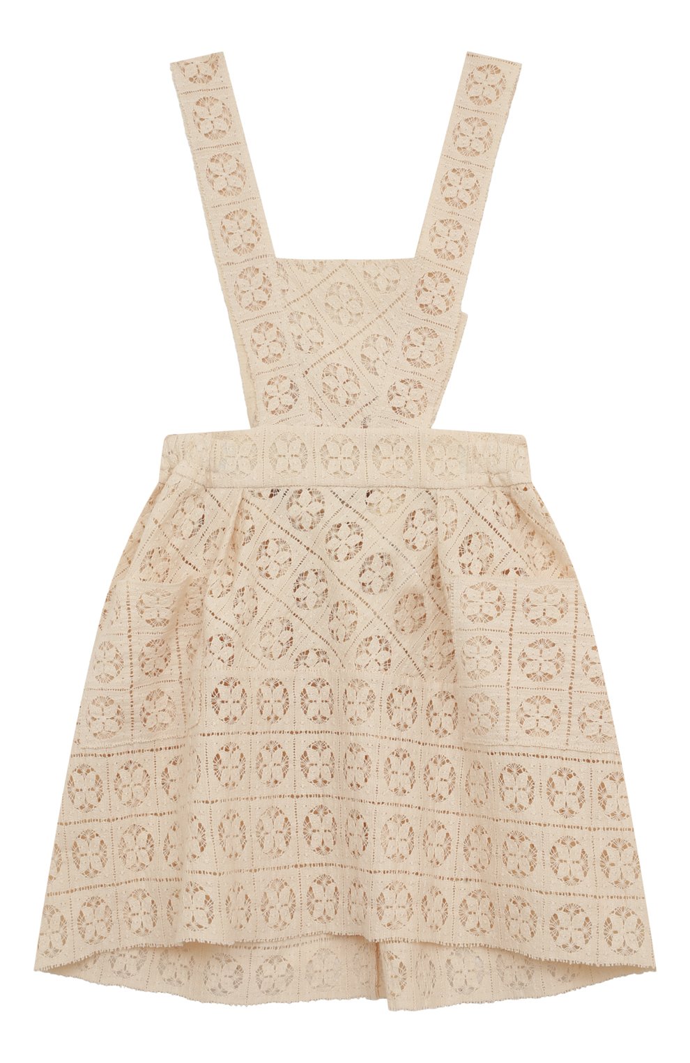 Хлопковый сарафан ULYANA SERGEENKO кремового цвета по цене 65000 руб., арт. GRB003KD21P (1022б21), фото 1 Хлопковый сарафан ULYANA SERGEENKO, арт. GRB003KD21P (1022б21), фото 1