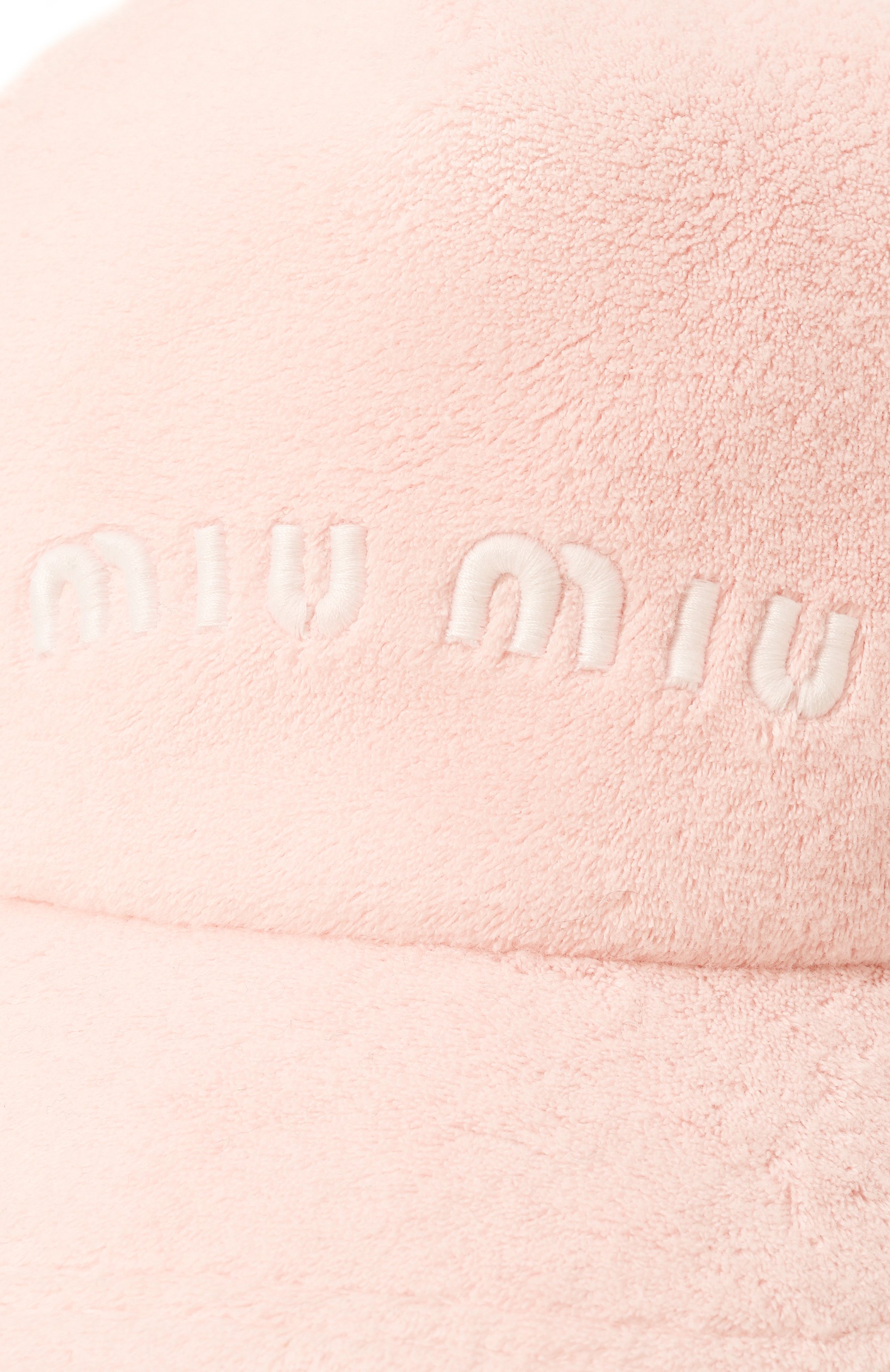 Хлопковая бейсболка MIU MIU, арт. 5HC179-2DPO-F0442, фото 4