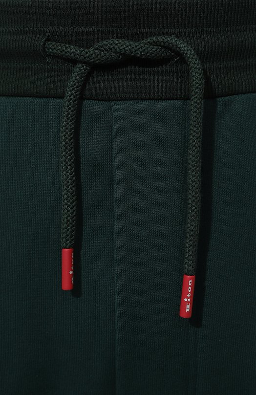 Хлопковые брюки Kiton UMKY010 Зелёный  UMKY010 Фото 5