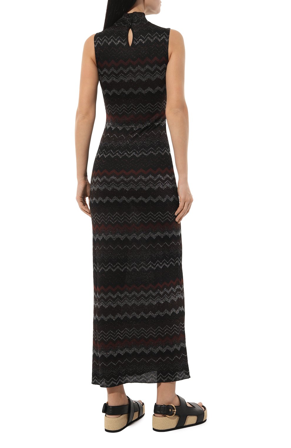 Платье из вискозы MISSONI разноцветного цвета по цене 162500 руб., арт. WG4Q/BK030X, фото 4 Платье из вискозы MISSONI, арт. WG4Q/BK030X, фото 4
