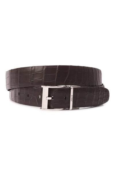 Мужской двусторонний ремень из кожи каймана ZILLI, арт. BR0135M1002VPAL00/115