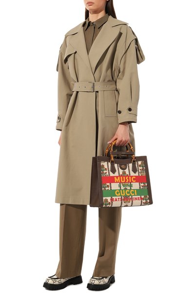 Кожаные лоферы GUCCI черно-белого цвета по цене 158400 руб., арт. 577236 UGM20, фото 2 Кожаные лоферы GUCCI, арт. 577236 UGM20, фото 2